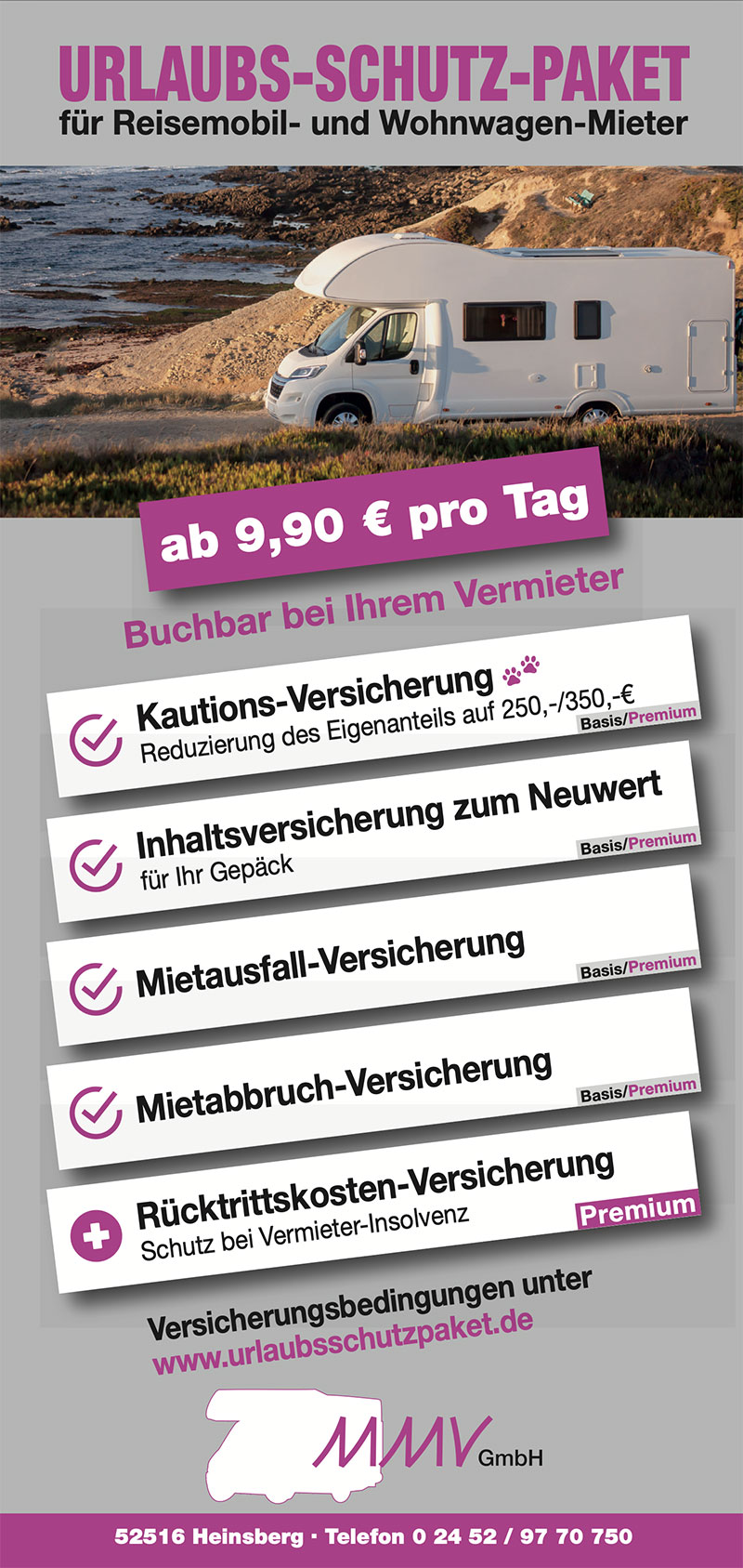 Flyer-Urlaubsschutz